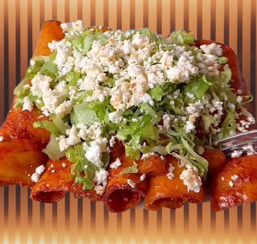 Enchiladas Guerrero - Restaurat El Calentano
