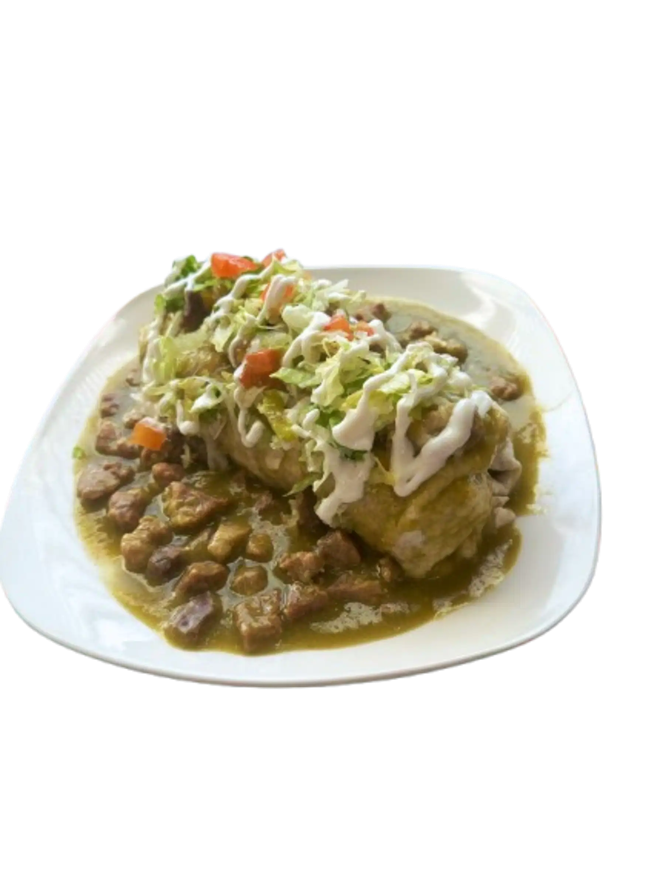 Burrito Chile Verde - Restaurat El Calentano